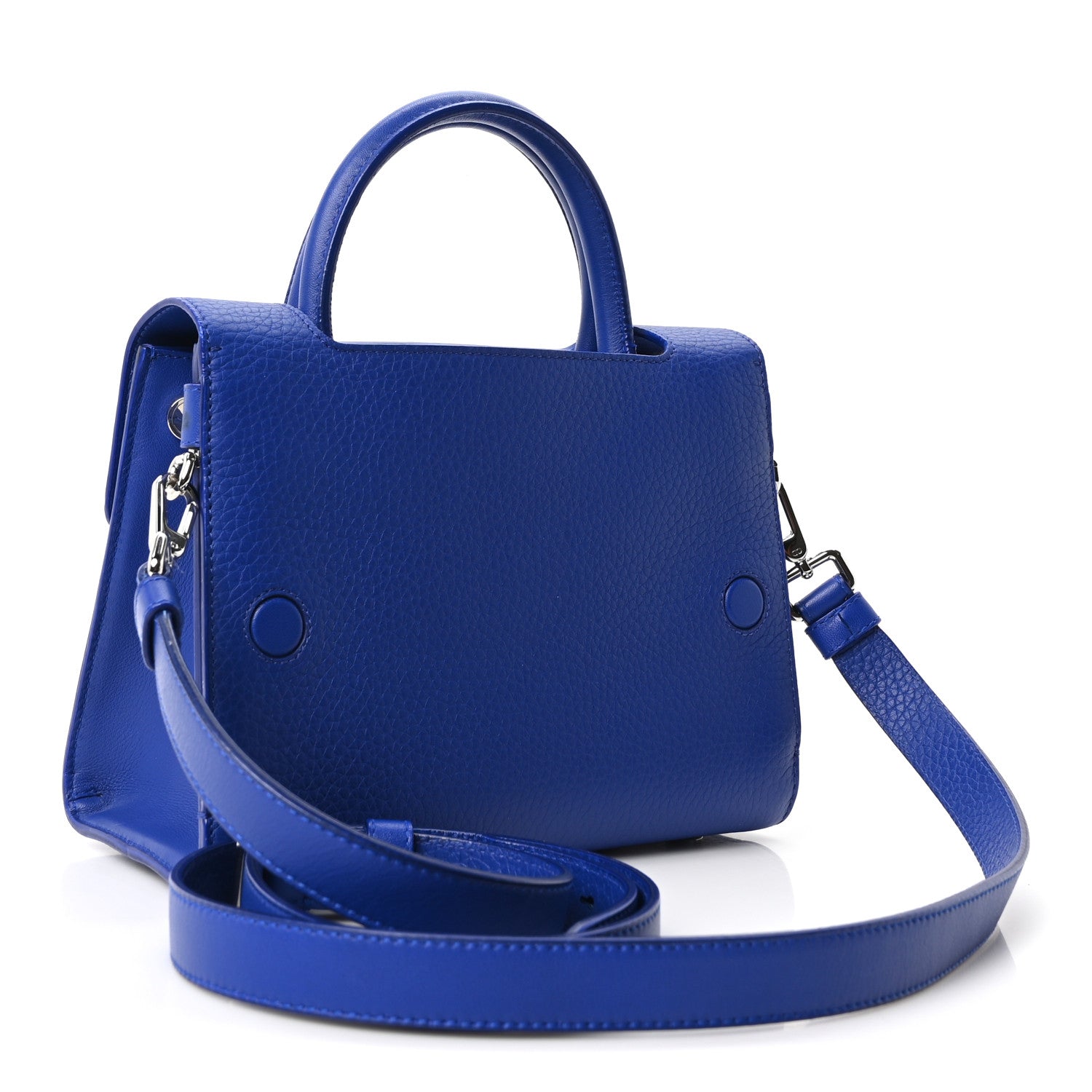 Christian Dior Grained Calfskin Mini Diorever Flap Blue 3 of 11