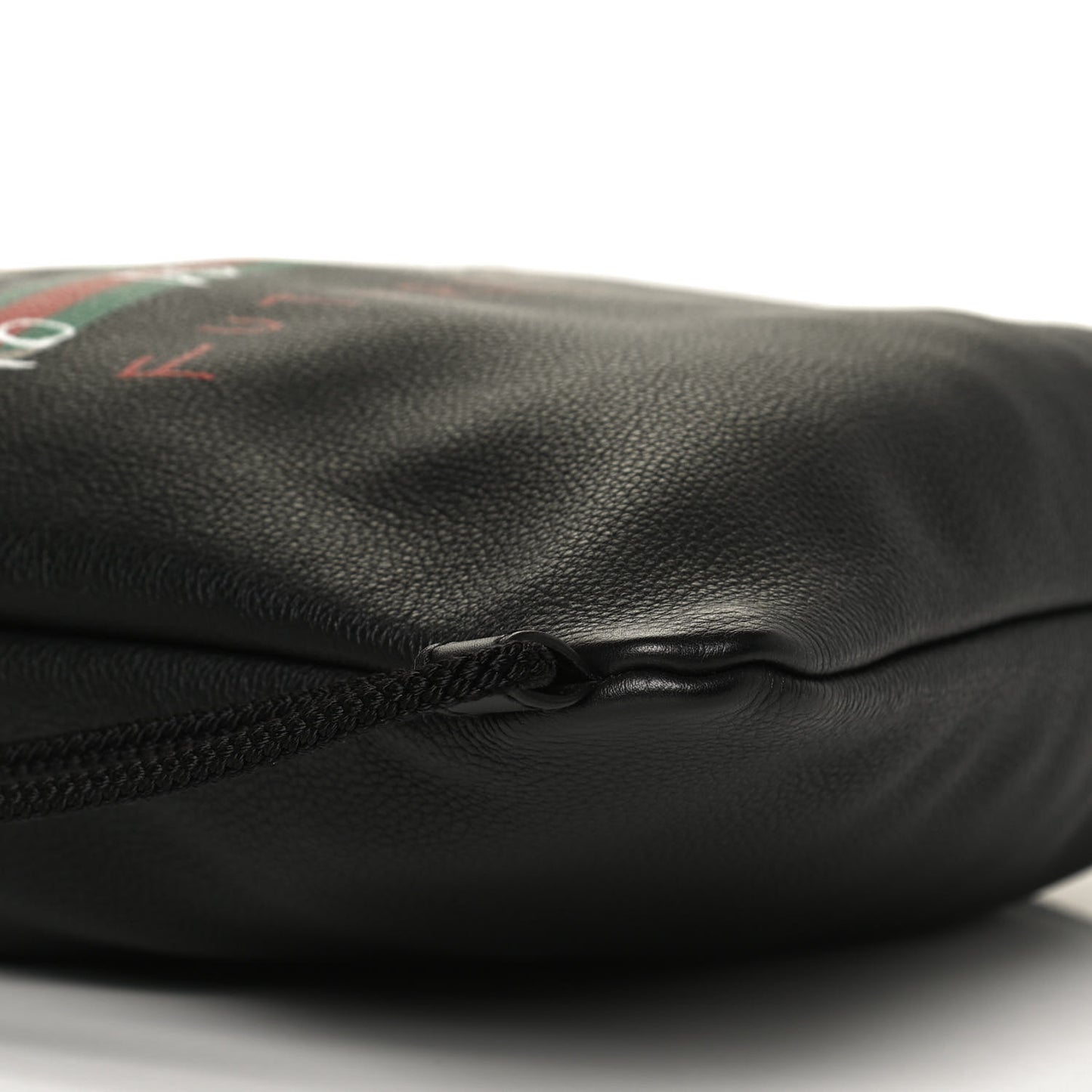 Calfskin Coco Capitan Logo Drawstring Backpack Black