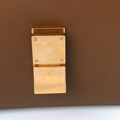 Celine Box Calfskin Medium Classic Box Flap Bag Camel 8 of 12