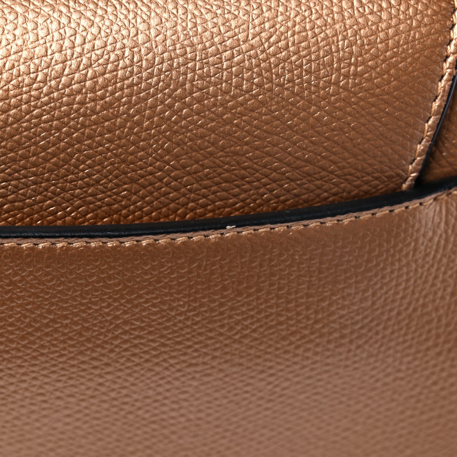 Christian Dior Metallic Grained Calfskin Mini Saddle Bag Gold 9 of 9