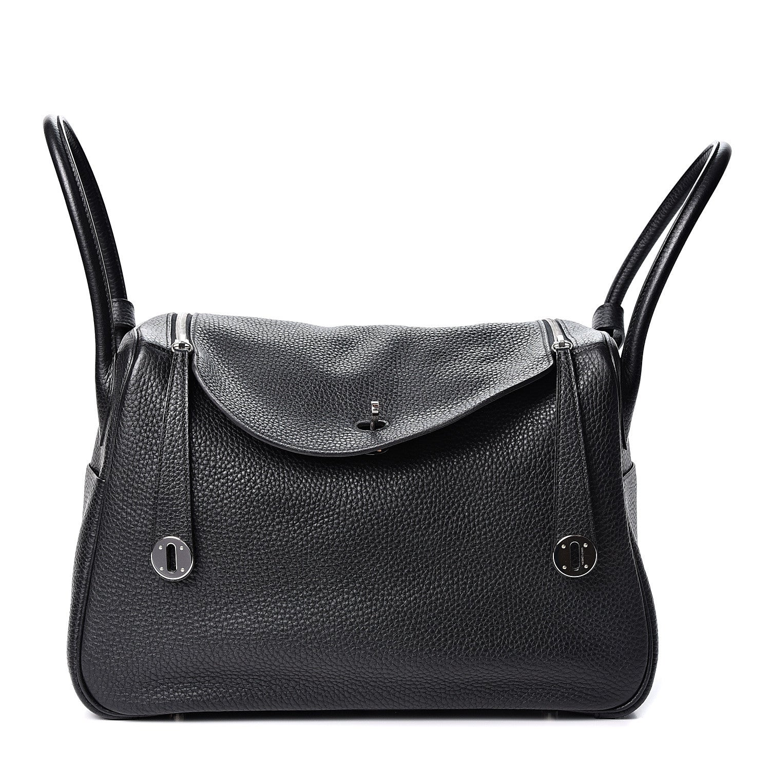 Hermes Taurillon Clemence Lindy 34 Black 1 of 9
