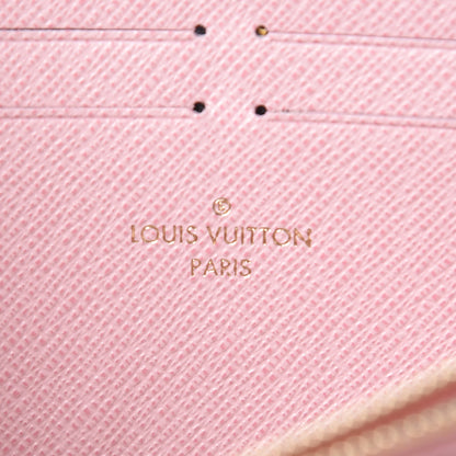 Louis Vuitton Damier Azur Zippy Wallet Rose Ballerine 6 of 7