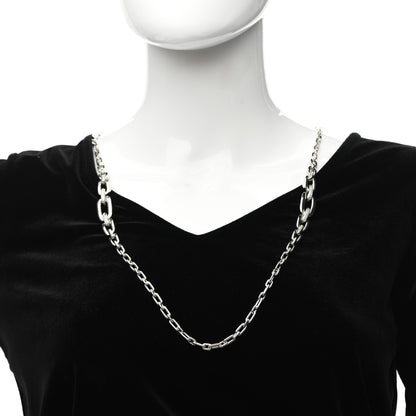 David Yurman Sterling Silver Diamond Wellesley Long Chain Link Necklace 2 of 4