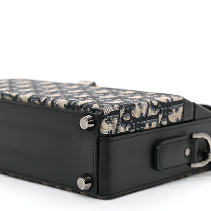 Christian Dior Oblique Lock Handle Bag Black 9 of 10