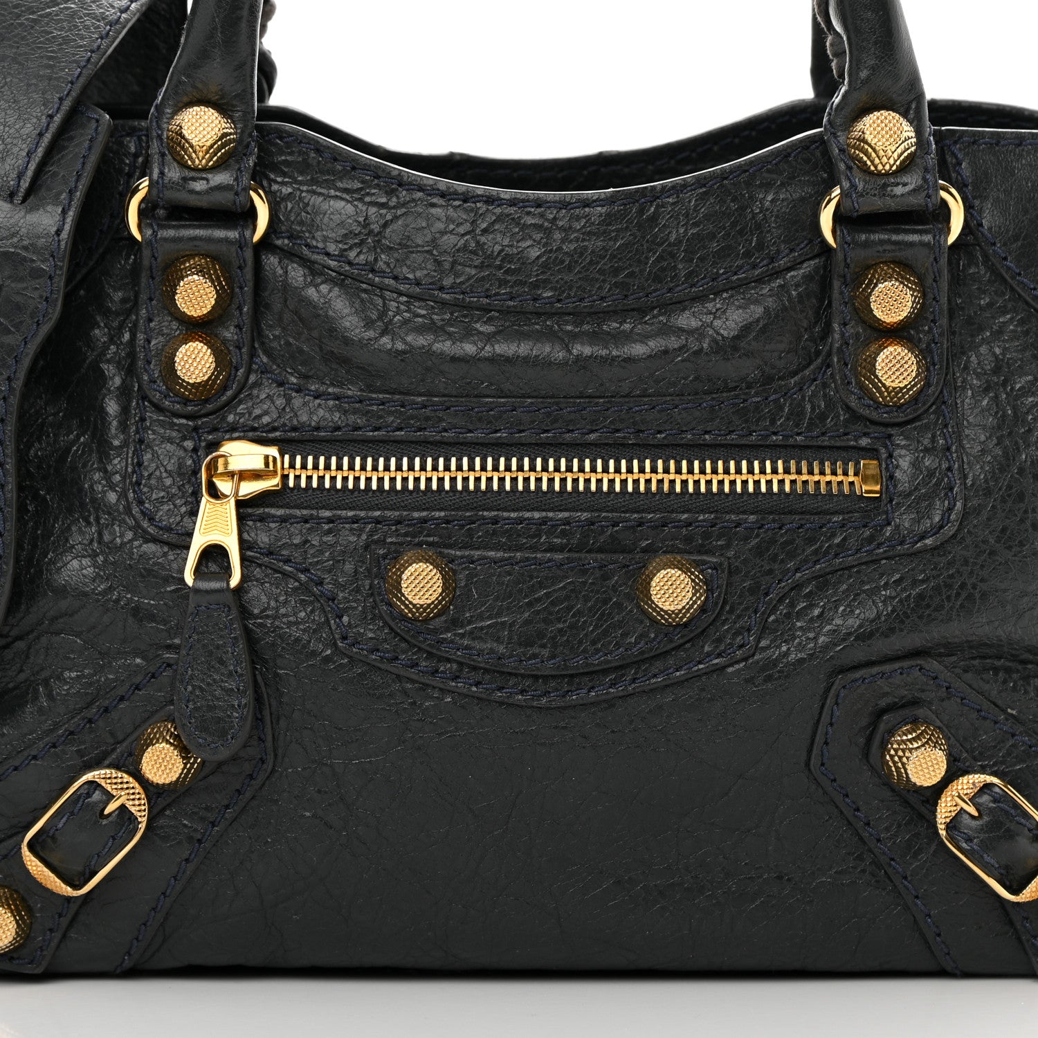 Balenciaga Agneau Giant 12 Gold Hardware Mini City Anthracite 8 of 21