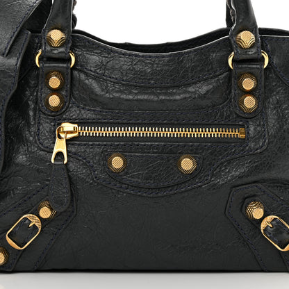 Balenciaga Agneau Giant 12 Gold Hardware Mini City Anthracite 8 of 21