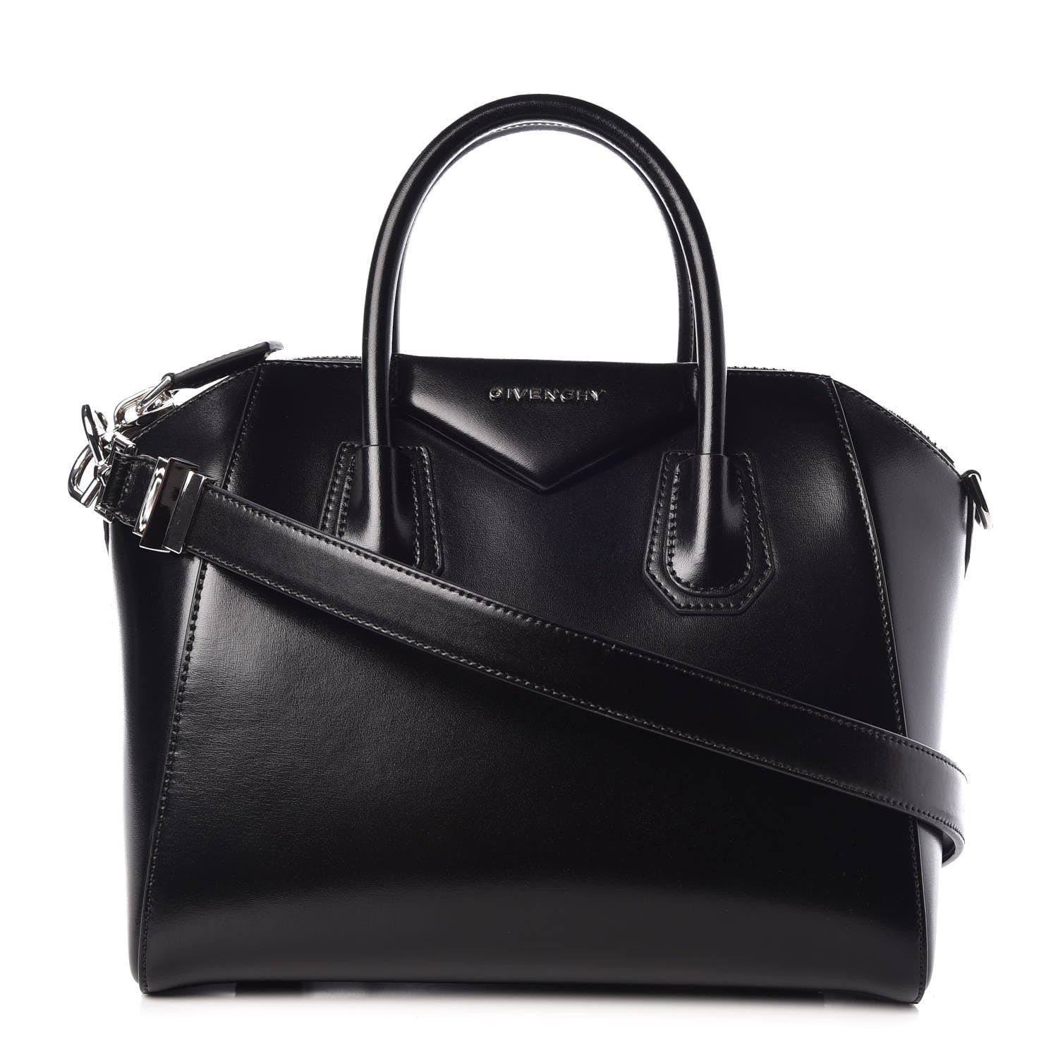 Givenchy Shiny Lord Calfskin Small Antigona Black 1 of 7