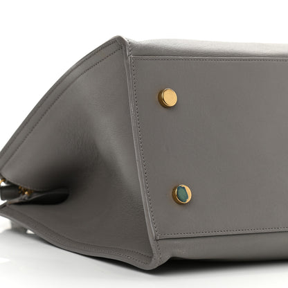 Saint Laurent Calfskin Small Monogram Cabas Grey 9 of 15