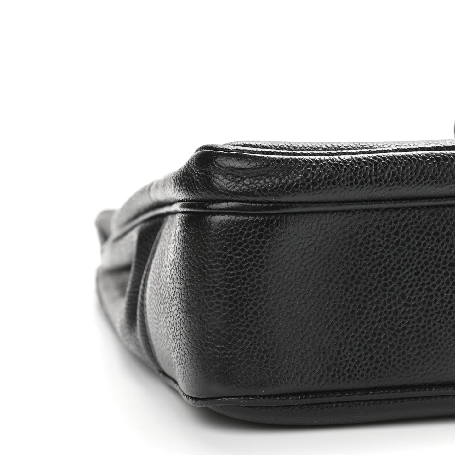Caviar Flap Shoulder Bag Black