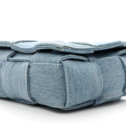 Bottega Veneta Denim Maxi Intrecciato Cassette Crossbody Bag Blue 9 of 9