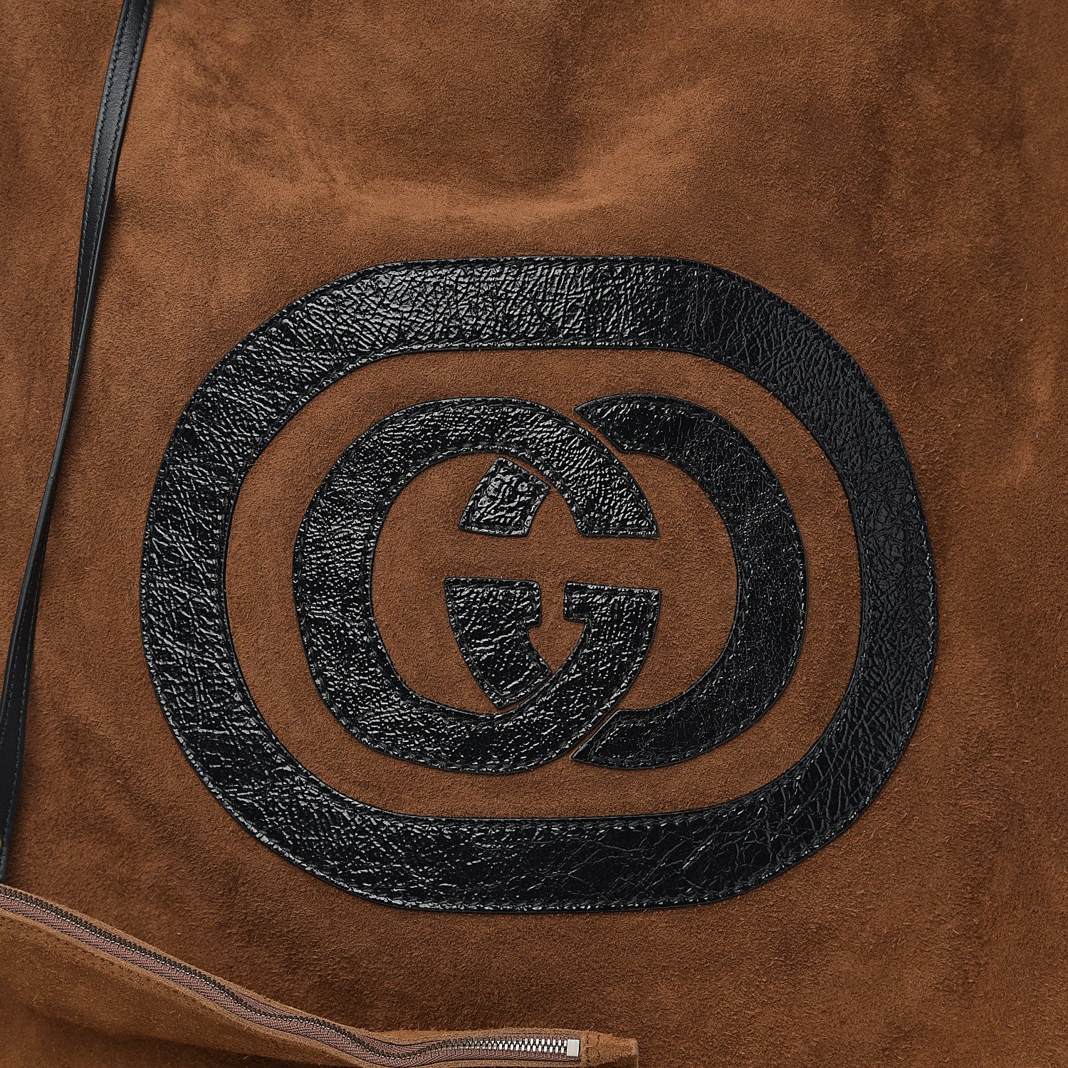 Gucci Suede Large Ophidia Vertical Shopping Tote Chestnut 7 of 10