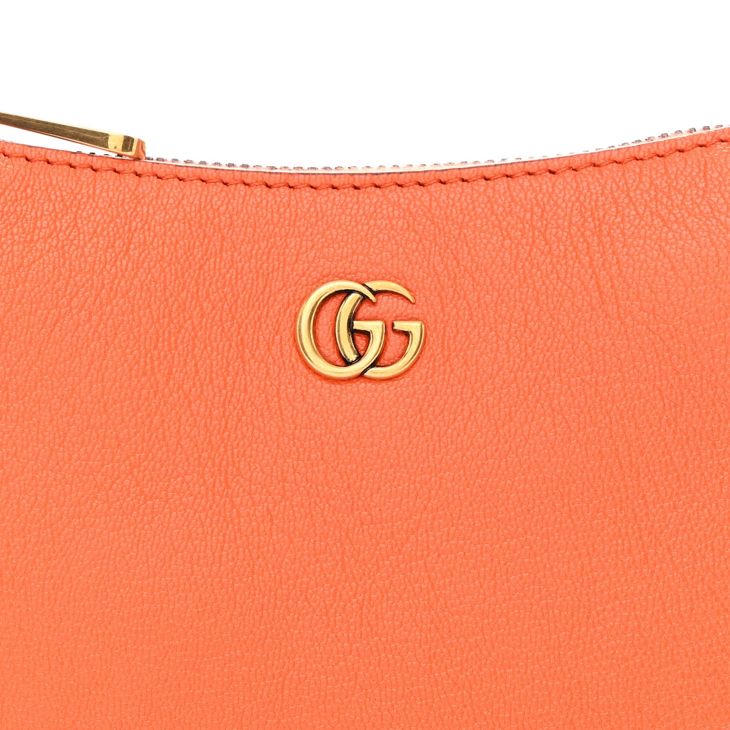 Gucci Goatskin Mini Aphrodite Shoulder Bag Orange 8 of 10