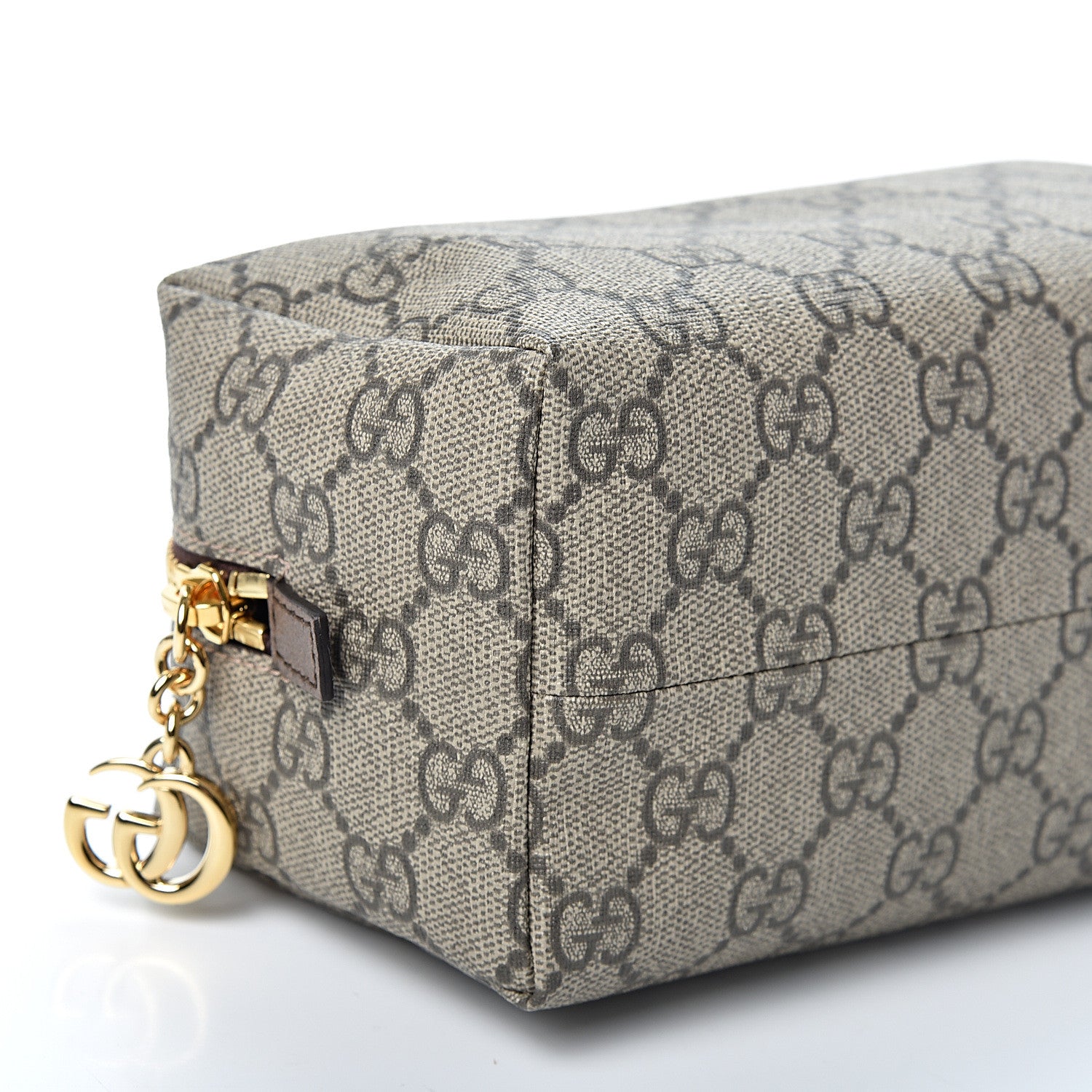 Gucci Soft GG Supreme Monogram Calfskin Medium Ophidia Cosmetic Case Beige Ebony New Acero 7 of 8
