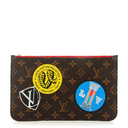 Louis Vuitton Monogram World Tour Neverfull MM GM Pochette 1 of 8