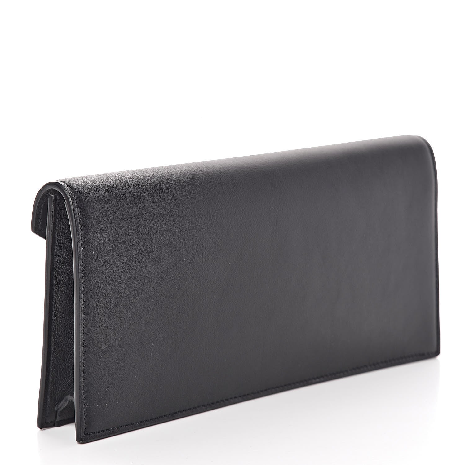 Saint Laurent Calfskin Monogram Clutch Black 3 of 10