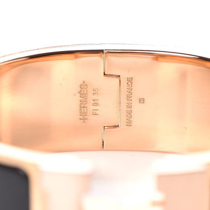 Hermes Enamel Wide Clic Clac H Bracelet PM Black 4 of 6