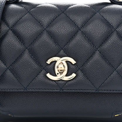 Chanel Caviar Quilted Small Business Affinity Flap Navy 8 of 11
