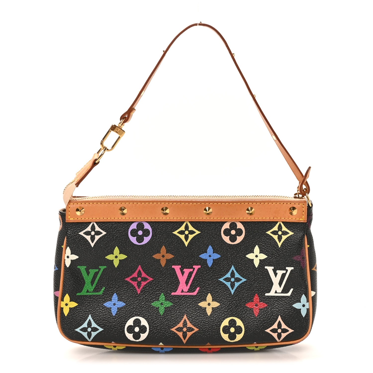 Louis Vuitton Monogram Multicolor Pochette Accessories Black 1 of 11