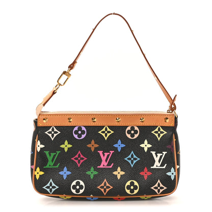 Louis Vuitton Monogram Multicolor Pochette Accessories Black 1 of 11