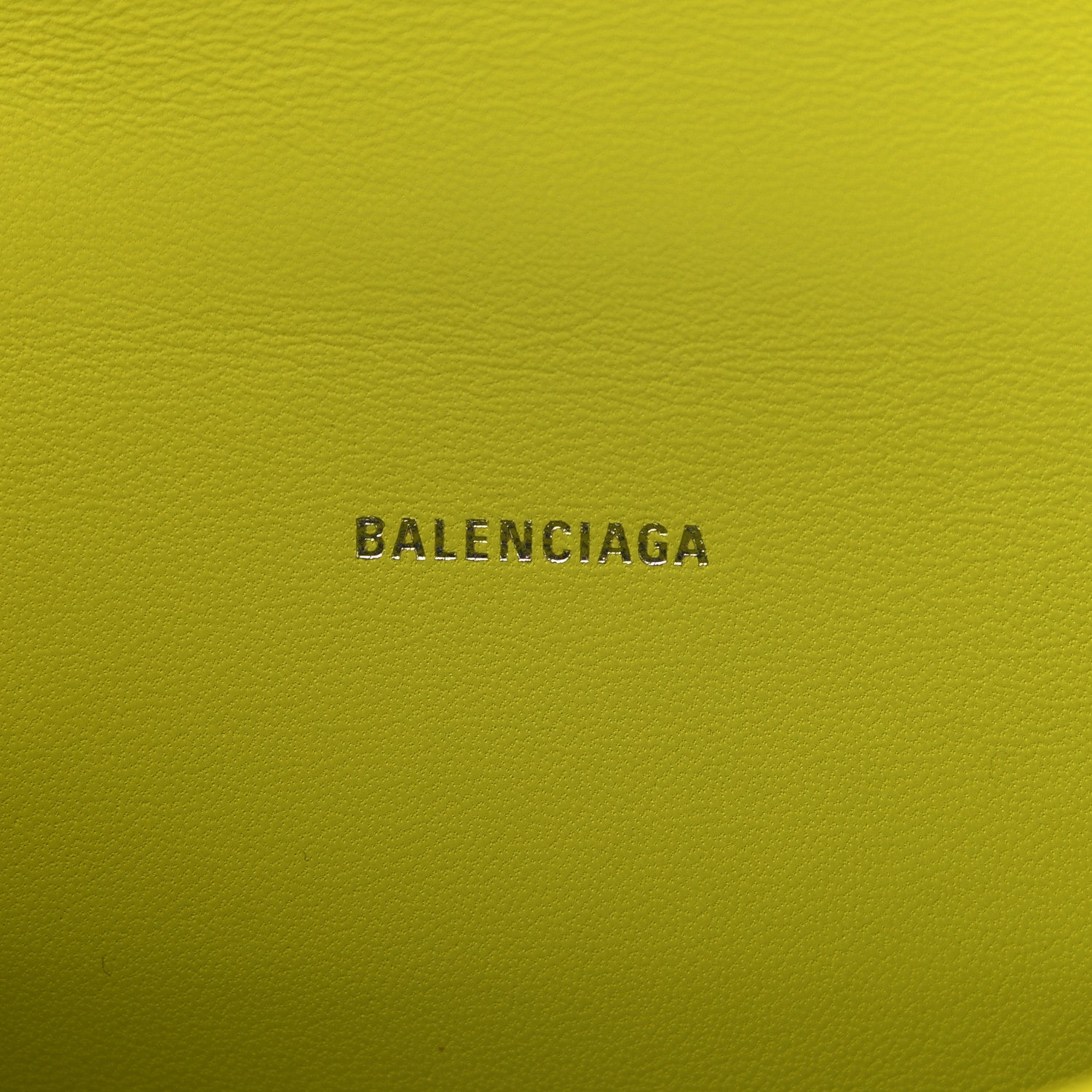 Balenciaga Grained Calfskin Hourglass Top Handle Bag XS Lime 6 of 12