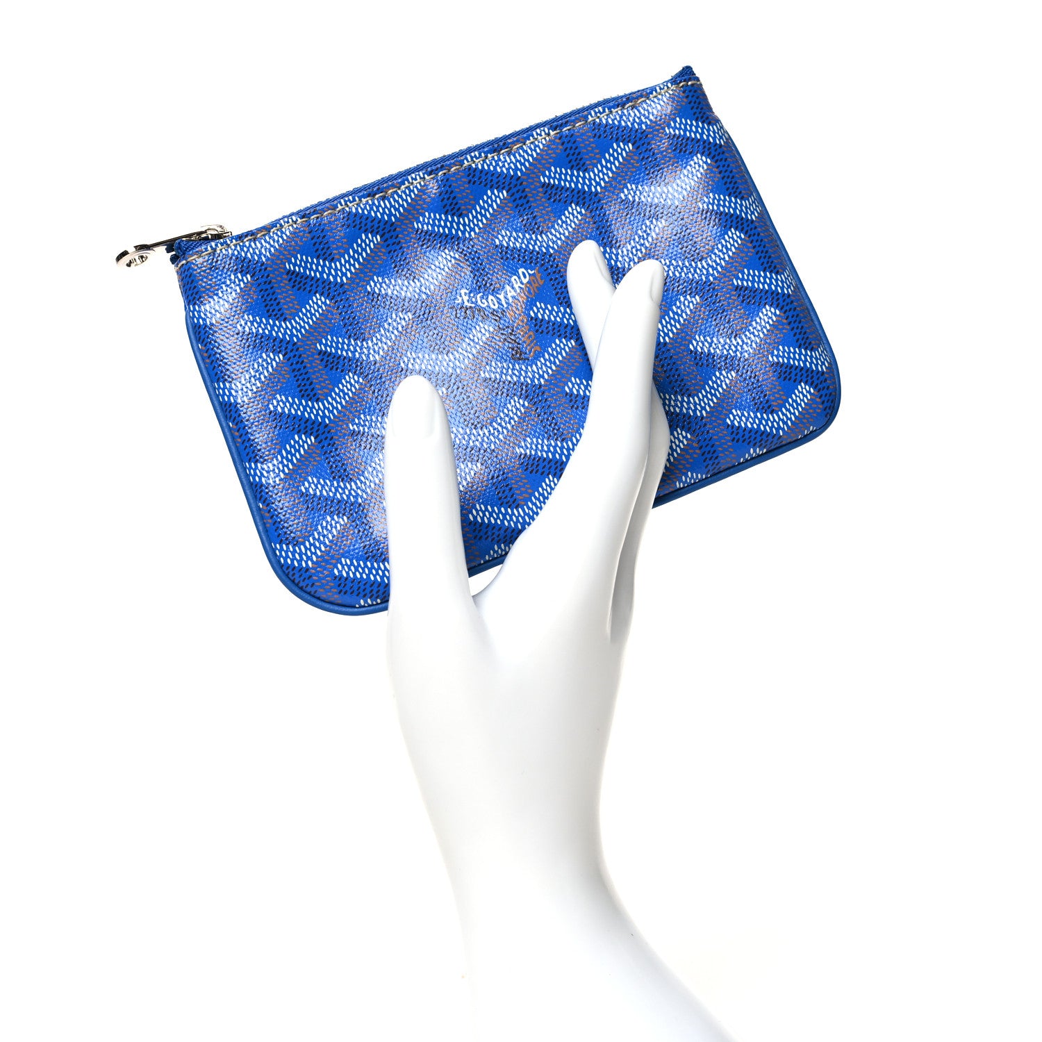 Goyard Goyardine Mini Senat Pochette Sky Blue 2 of 9