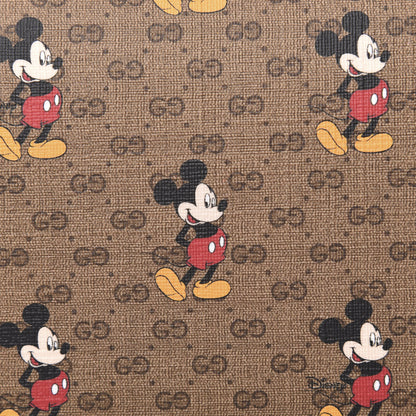 Gucci X DISNEY Mini Vintage GG Supreme Monogram Mickey Mouse Small Flap Messenger Bag Beige Vintage Sun Oil 11 of 11