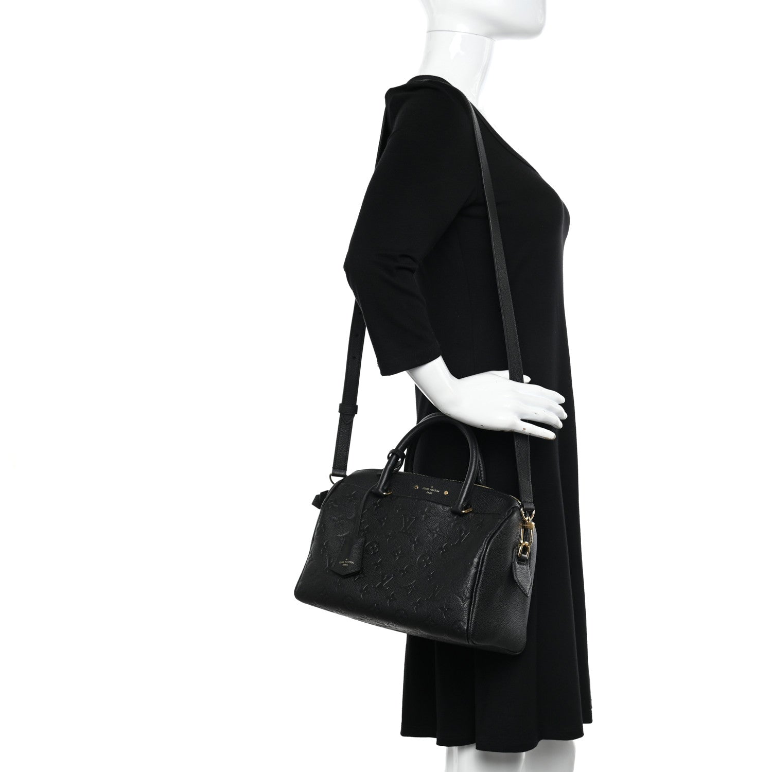 Louis Vuitton Empreinte Speedy Bandouliere 25 NM Black 2 of 10