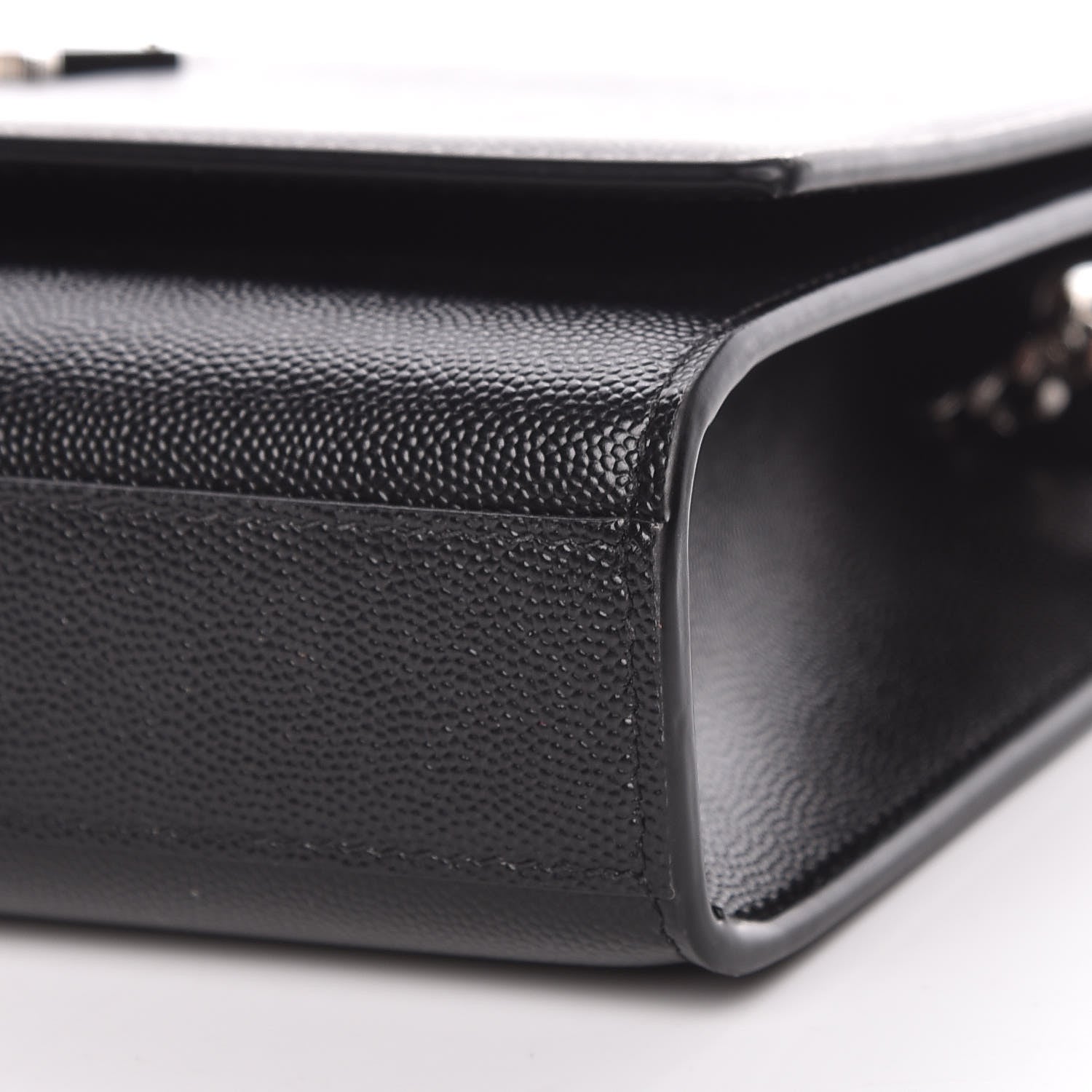 Saint Laurent Grain De Poudre Medium Classic Monogram Kate Satchel Black 9 of 10