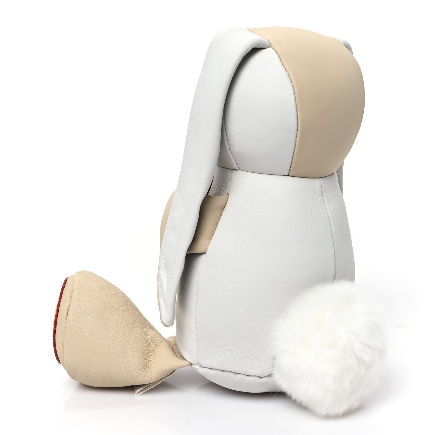 Louis Vuitton Calfskin Monogram Doudou Lewis Rabbit Beige 3 of 7