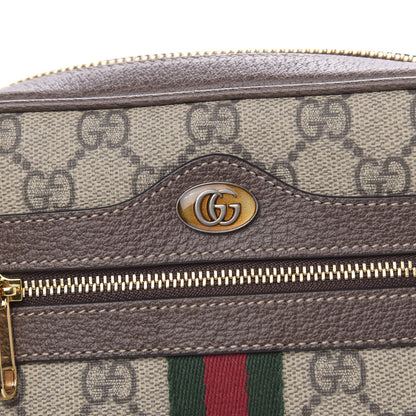 Gucci GG Supreme Monogram Web Mini Ophidia Shoulder Bag Brown 10 of 11