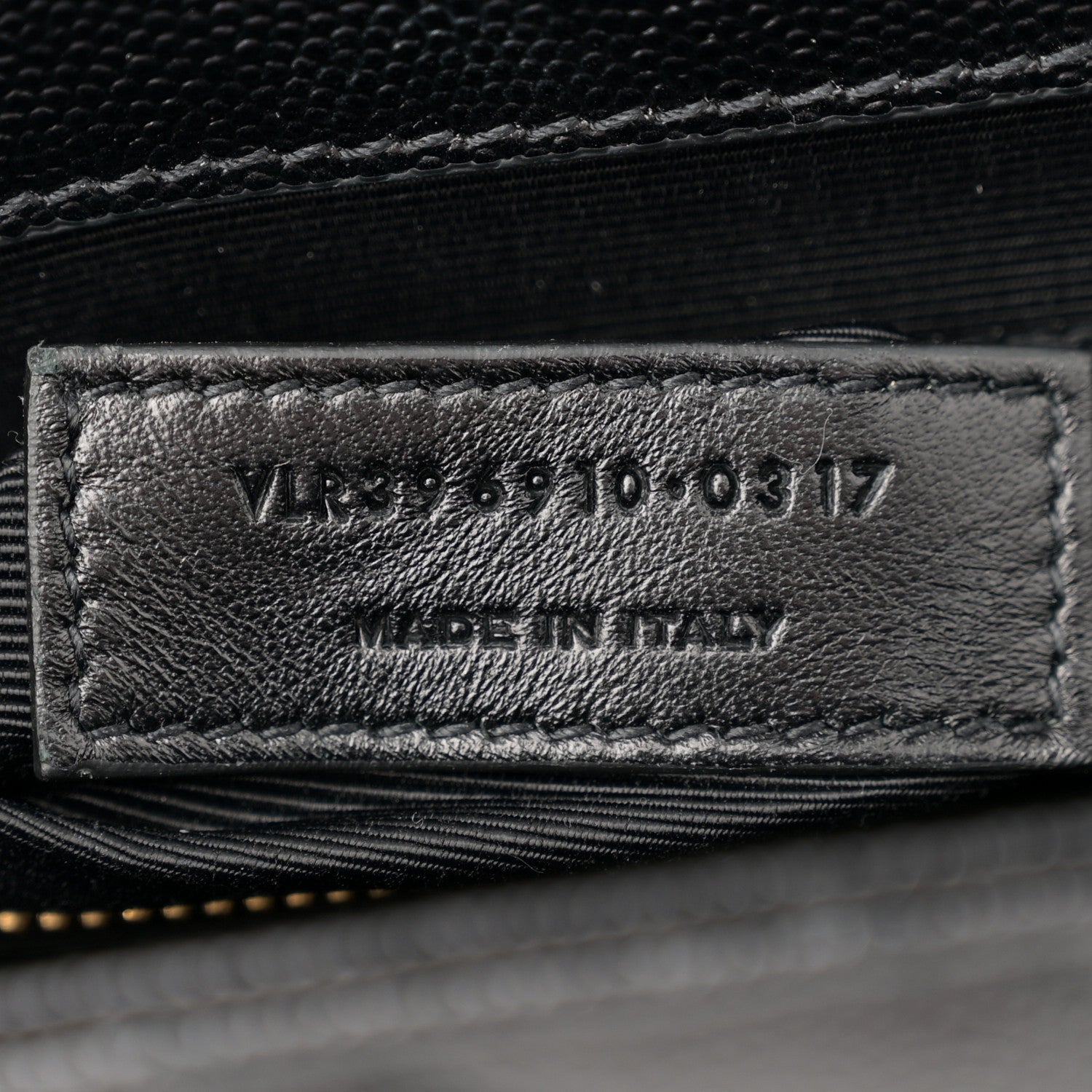 Saint Laurent Grain De Poudre Matelasse Chevron Large Monogram Satchel Black 7 of 10
