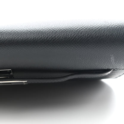 Hermes Epsom Kelly Depeches 25 Pouch Black 12 of 12