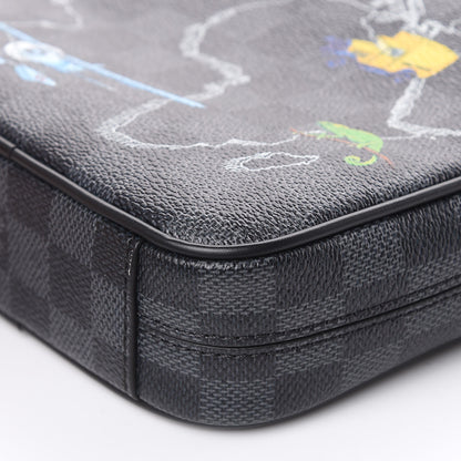 Louis Vuitton Damier Graphite Renaissance Slim Danube PM 9 of 9