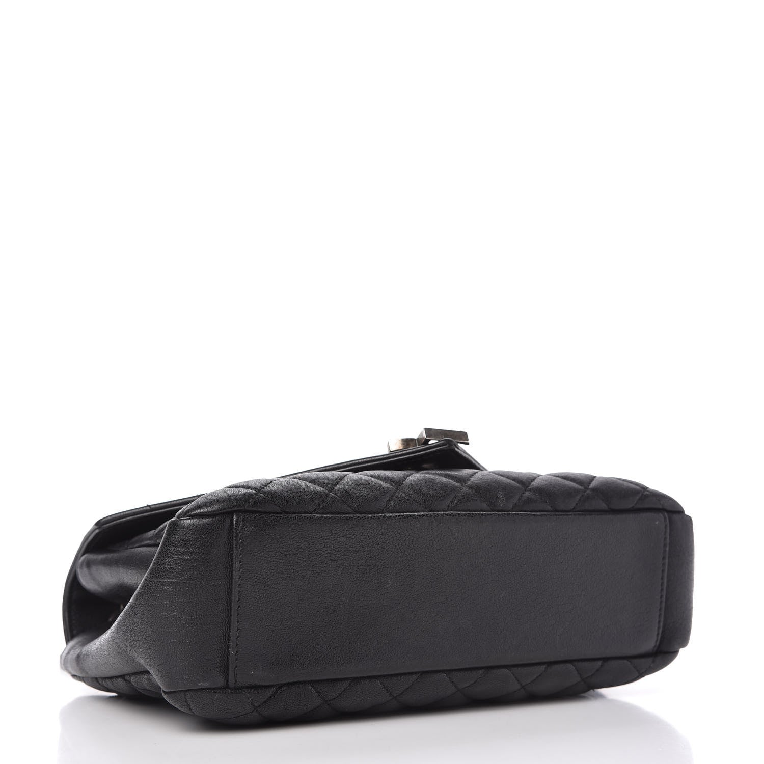 Saint Laurent Sheepskin Tri-Quilt Monogram Medium College Bag Black 4 of 10