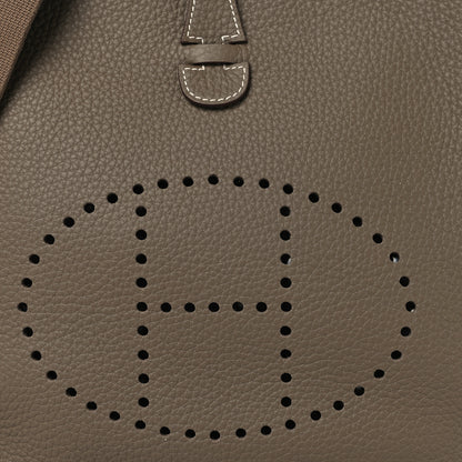 Hermes Taurillon Clemence Evelyne III PM Etoupe 8 of 11