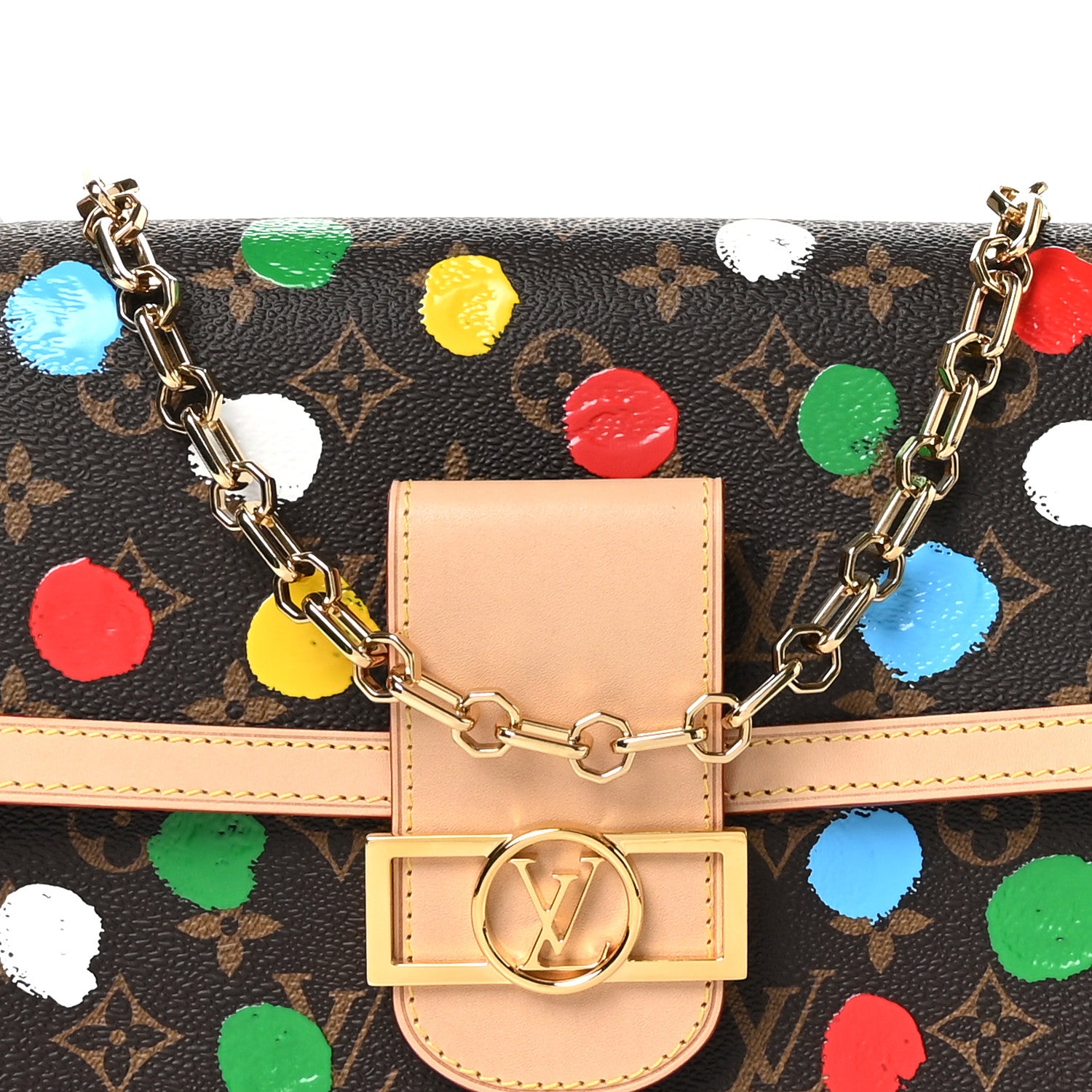 Louis Vuitton LV X YK Monogram Dots Dauphine Multicolor 9 of 11