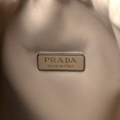 Prada Nappa Soft Padded Medium Double Handled Shoulder Bag Deserto 7 of 9