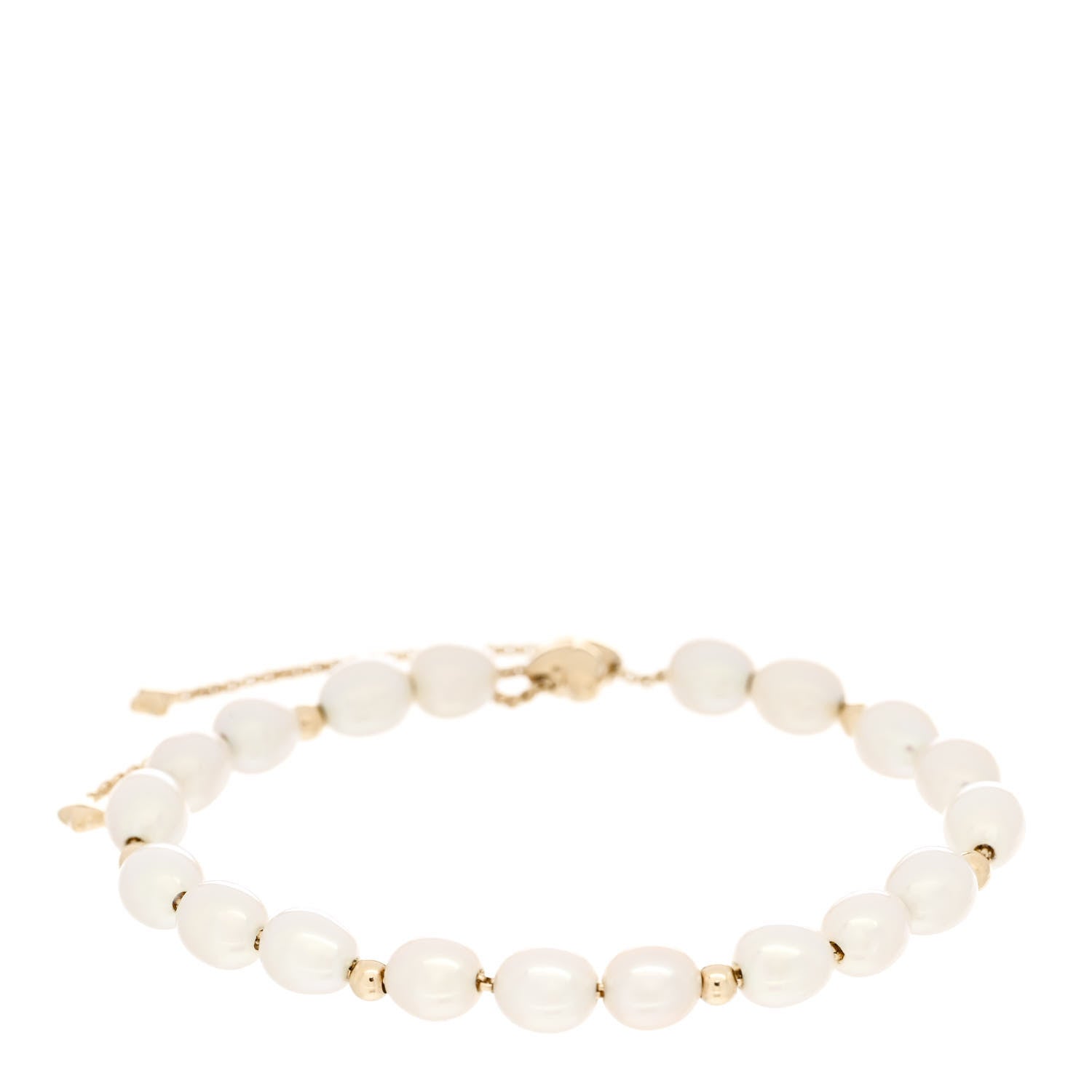 David Yurman 18K Yellow Gold Pearl Bijoux Spiritual Beads Bracelet 1 of 3