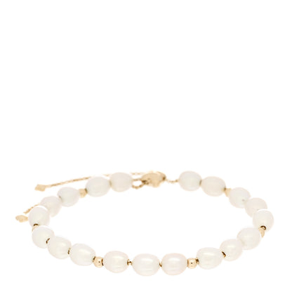 David Yurman 18K Yellow Gold Pearl Bijoux Spiritual Beads Bracelet 1 of 3