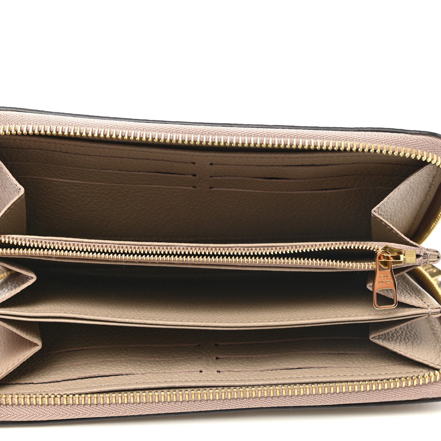 Louis Vuitton Empreinte Monogram Giant Zippy Wallet Tourterelle Creme 5 of 8