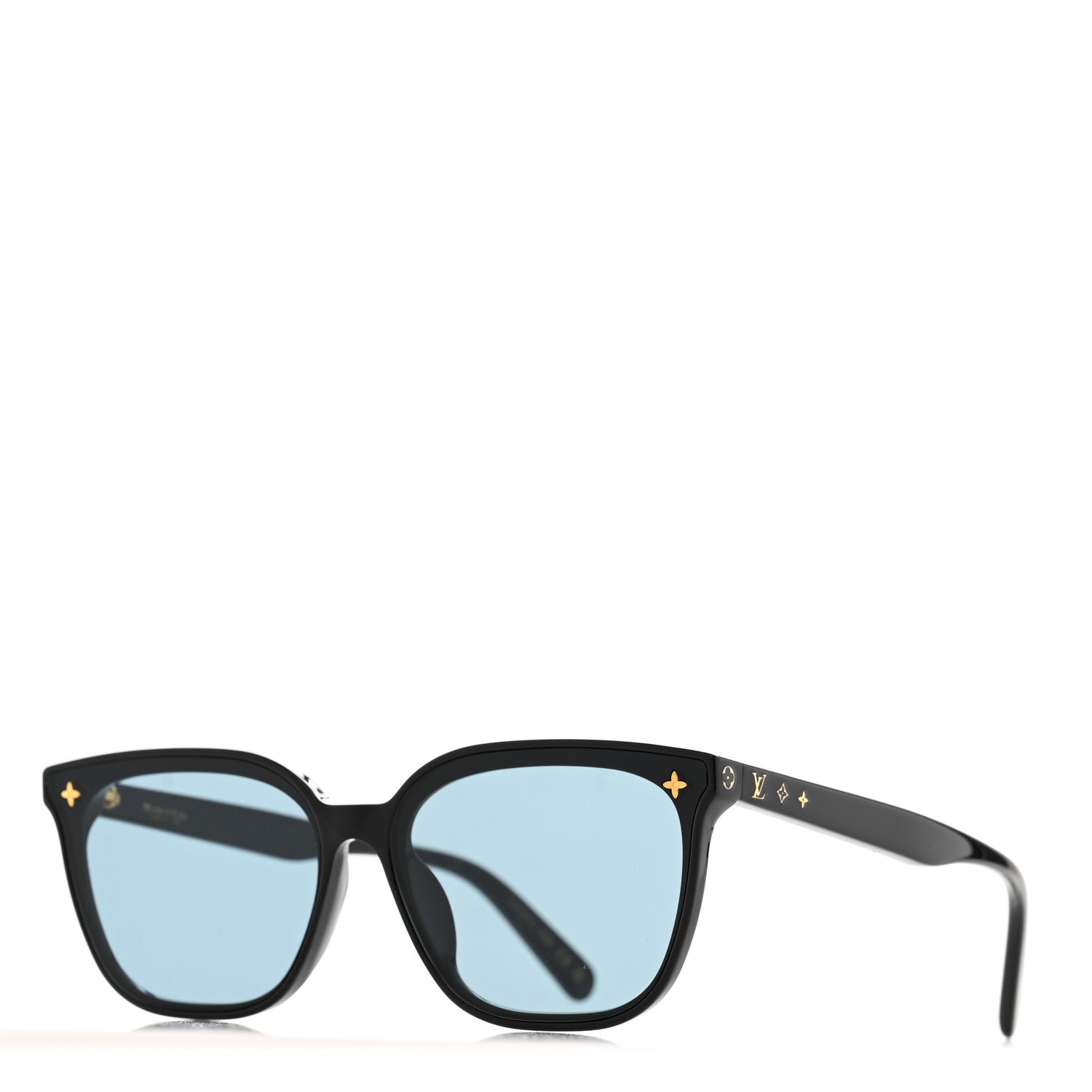 Louis Vuitton Acetate My Monogram Fame Rectangle Sunglasses Z2151U Black 1 of 8