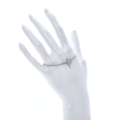 Hermes 18K White Gold Diamond Finesse Link Bracelet XS 2 of 4