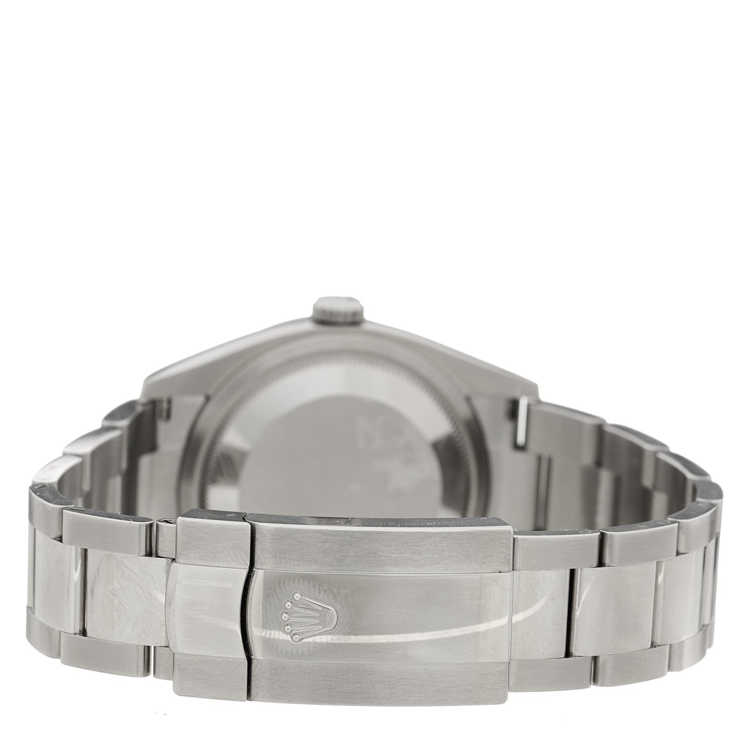 Rolex Stainless Steel 18K White Gold 36mm Oyster Perpetual Datejust Watch Bright Black 126234 4 of 5