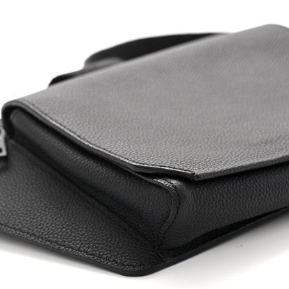Louis Vuitton Grained Calfskin Aerogram Takeoff Sling Black 9 of 11