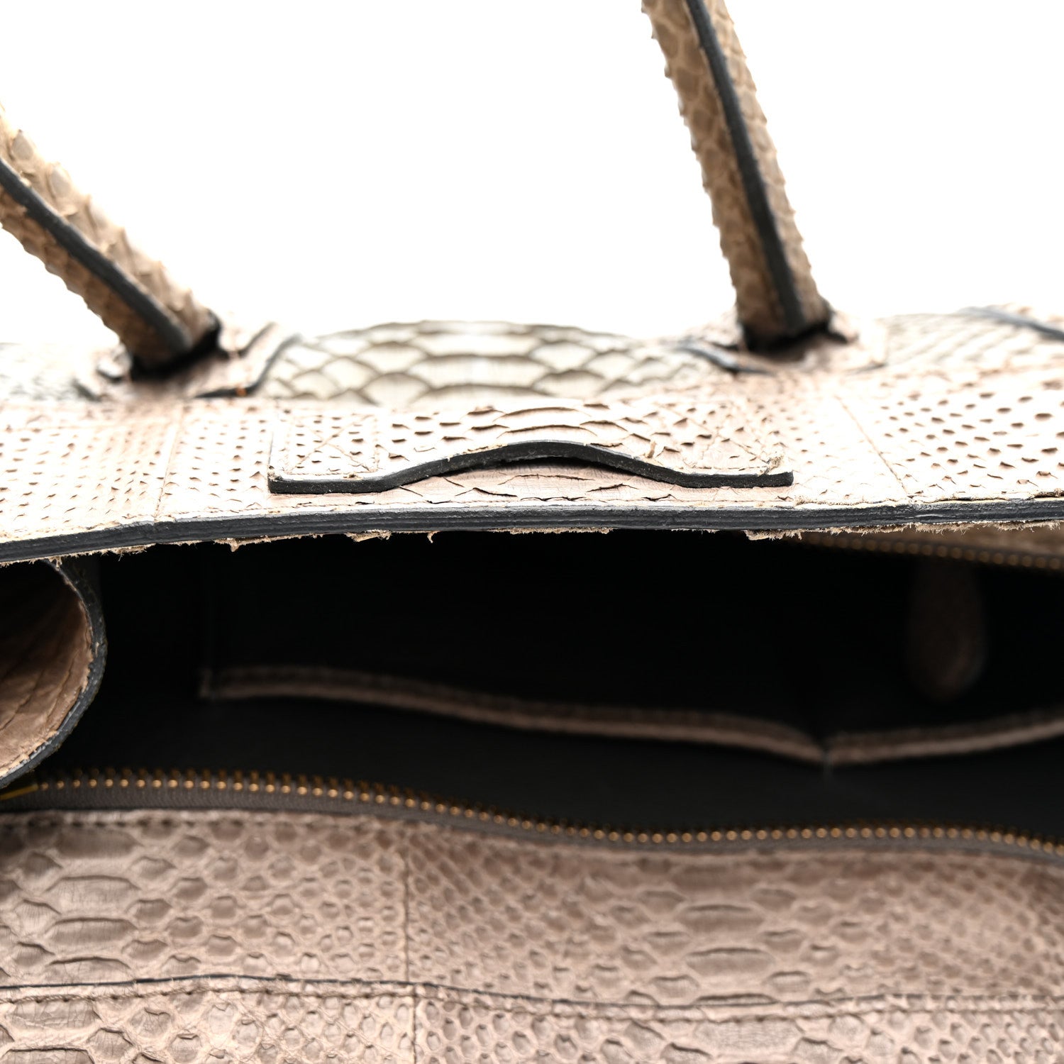 Celine Snakeskin Mini Luggage Grey 12 of 19