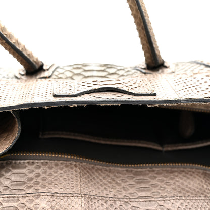 Celine Snakeskin Mini Luggage Grey 12 of 19