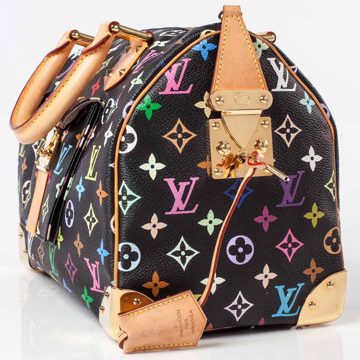 Louis Vuitton Monogram Multicolor Speedy 30 Black 5 of 10