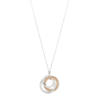 Tiffany Sterling Silver Rubedo 1837 Circles Pendant Necklace 1 of 6