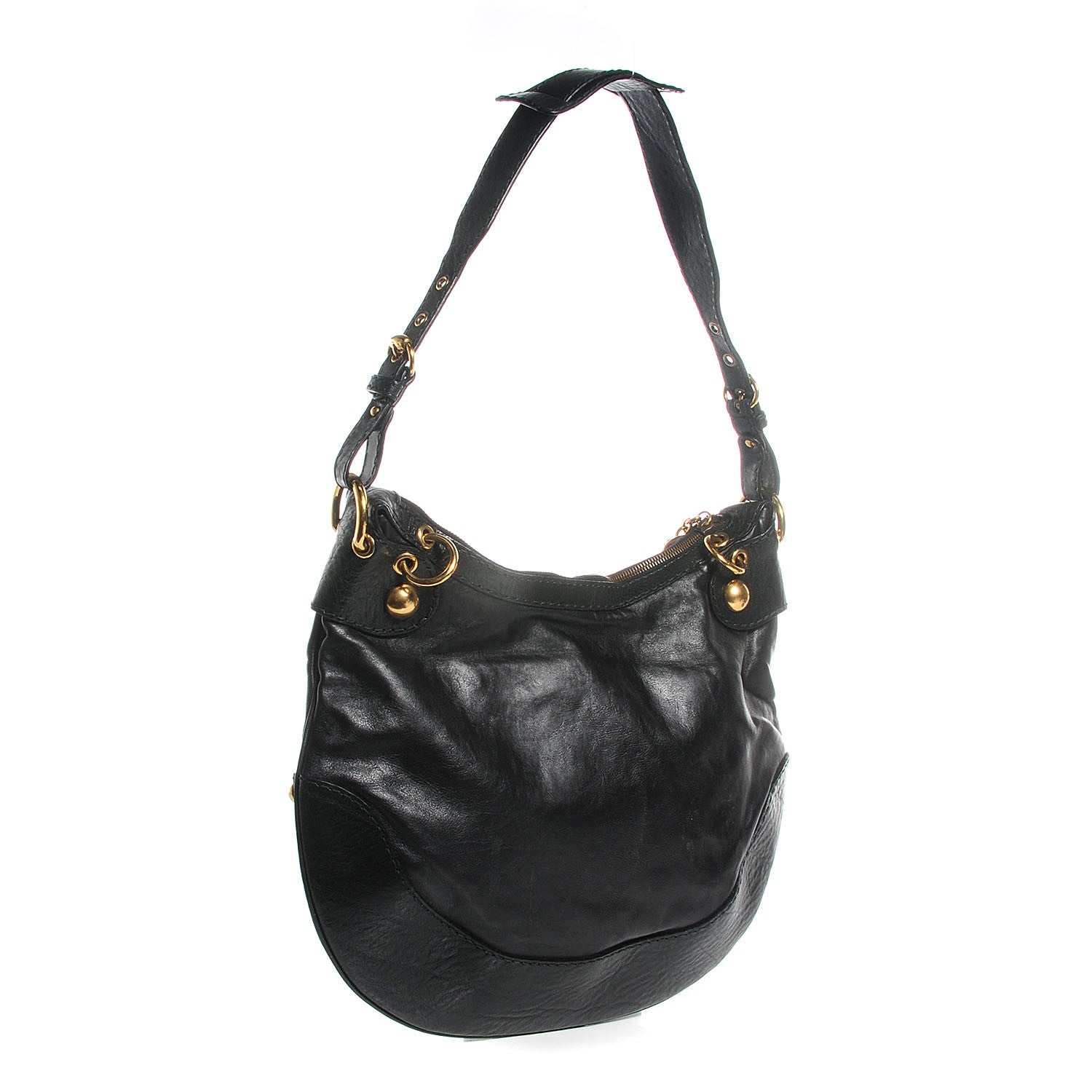 Gucci Calfskin Babouska Hobo Black 3 of 7