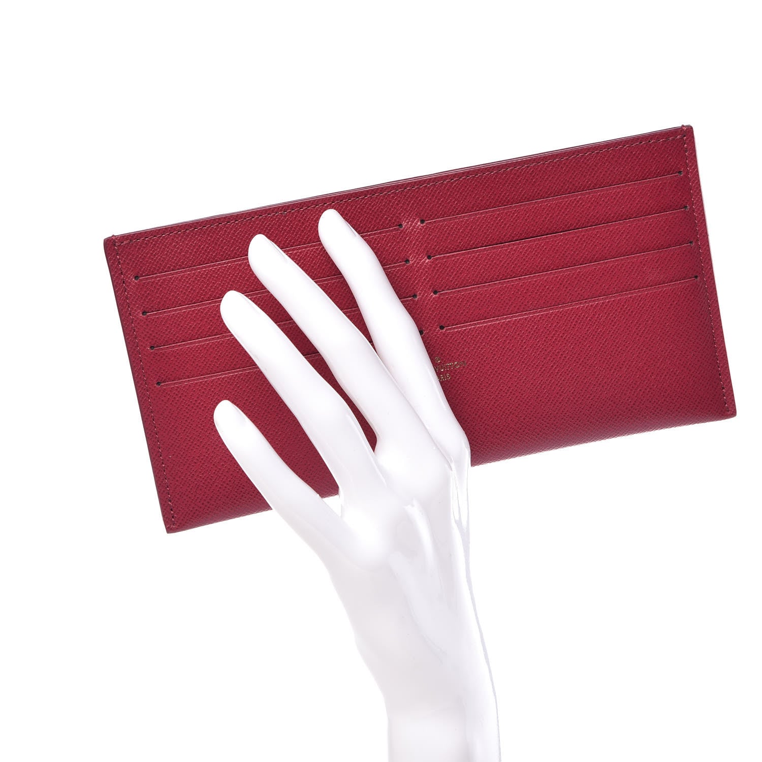 Louis Vuitton Calfskin Felicie Card Holder Insert Fuchsia 2 of 7